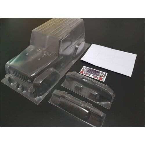 1:10 Rc Car Shell Clear Body 300MM Wheelbase For 1/10 Rc Crawler Parts 4X4 Electric Off-Road Truck JEEP Wrangler DIY Accessories