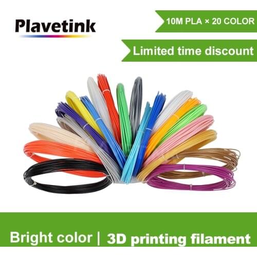 Plavetink 3 D 10 Or 200 Metre/Color 1.75 mm ABS/PLA Material 3D PLA Filament For 3D Pen Filament ABS Plastic 3D Pens Color