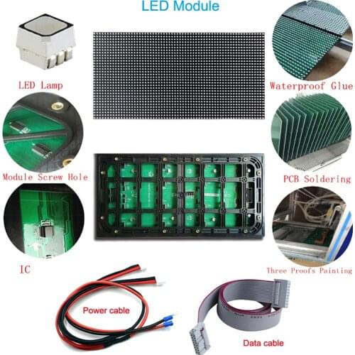 P5 LED Screen Panel Matrix Module 320*160mm 64*32 Pixels 1/8 Scan Indoor 3in1 SMD RGB Full Color Display Pantallas Modulo
