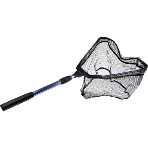 Fishing Landing Net Retractable Telescopic Pole Foldable Net Aluminum Alloy
