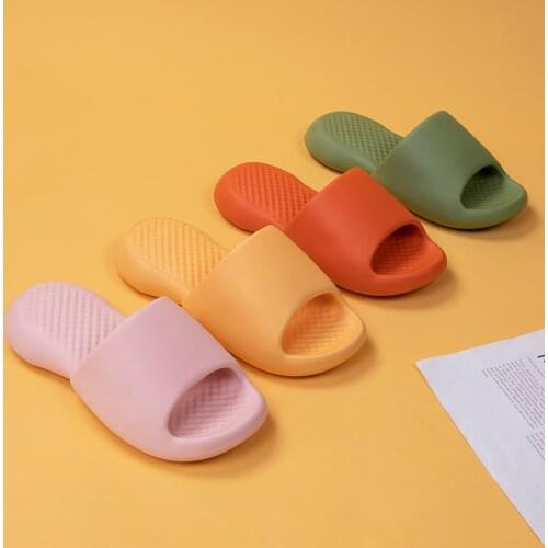 Platform Slippers 2021 Summer Comfortable Soft EVA Claquette Femme Bathroom Non-slip Sandals Indoor Slide For Men And Women
