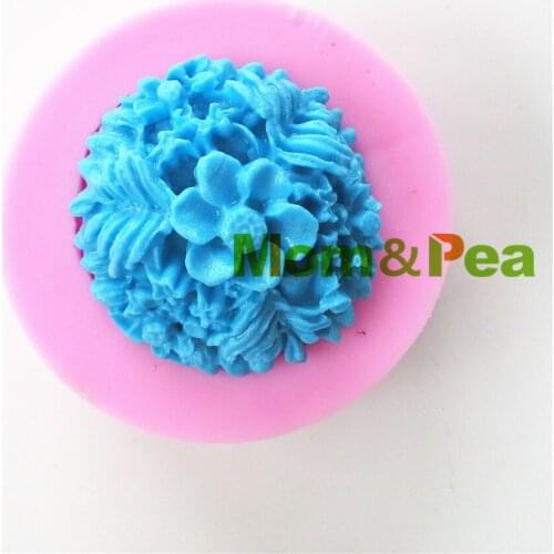 Mom&Pea 0738 Free Shipping Mini Flower Shaped Silicone Mold Cake Decoration Fondant Cake 3D Mold Food Grade