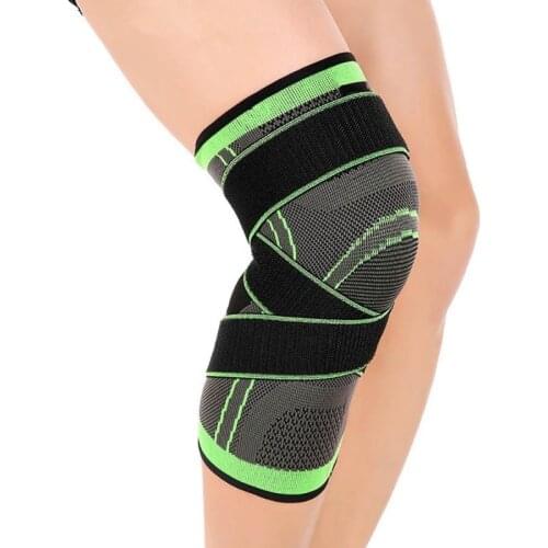 Unisex Knee Support Wrap Elastic Knee Bandage Breathable Pressure Knee Pads Outdoor Sports Safety Exercise Knee Protection