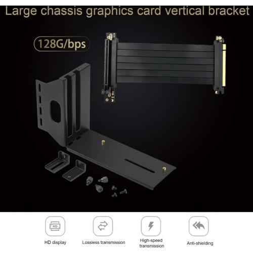 Graphics Card Vertical Holder Universal GPU Mounting Bracket Kit Pcie16x Extension Cable PCI-E 3.0 X16 Drop Shipping