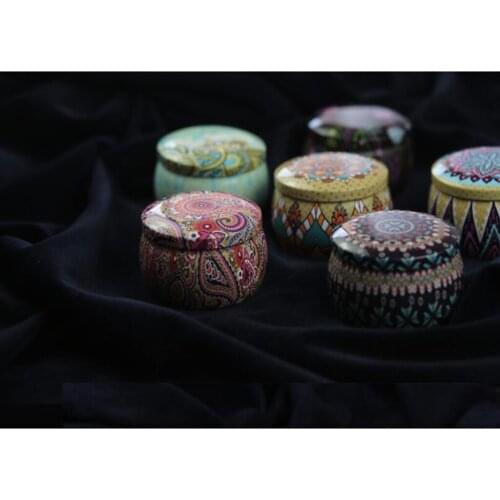 Tinplate Box Cookies Candy Storage Jar for Christmas Wrapping Gifts