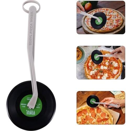 1pc Bread Cutter Vinyl Record Pizza Wheel Creative Pizza Cutter Pizza Baking Tools for Restaurant Bakery