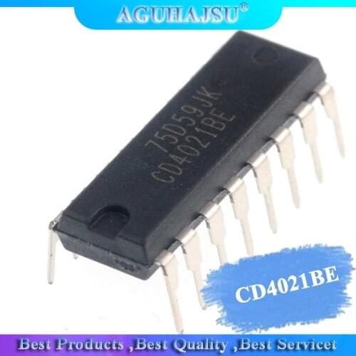 10pcs/lot CD4021BE CD4021B CD4021 DIP-16 shift register New Original
