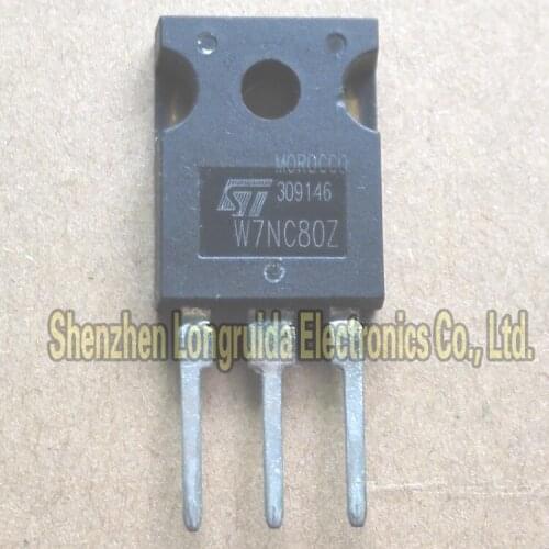 10PCS W7NC80Z STW7NC80Z TO-247 MOSFET TRANSISTOR 7A 800V