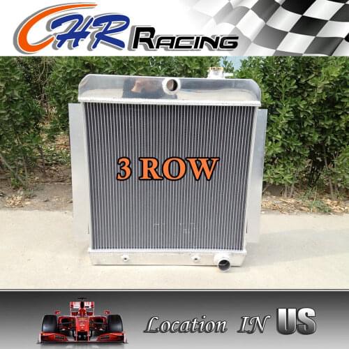 3 ROW for 1955-1959 CHEVY PICKUP TRUCK Aluminum Radiator AT MT 1956 1957 1958 59
