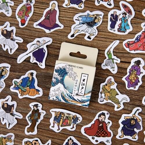46 Pcs/box Vintage Japanese Mini Paper Sticker Decoration DIY Album Diary Scrapbooking label Sticker