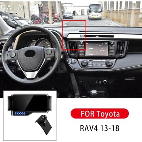 Car Phone Auto Support Holder Air Vent Stand Mobile Phone High Quality Car Bracket For Toyota RAV4 13-18 For Car Goods