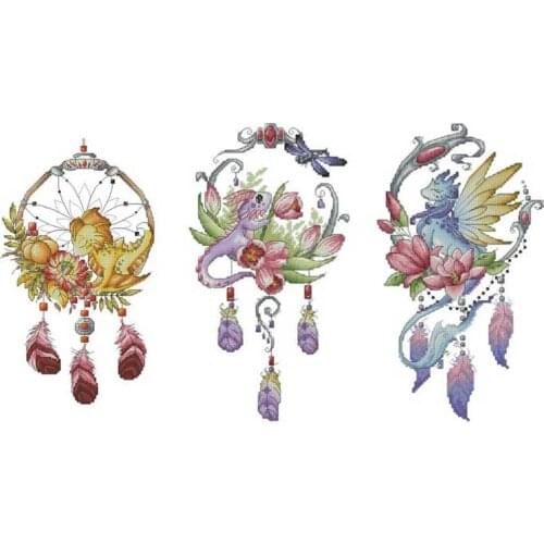 Flower Heart patterns Counted Cross Stitch 11CT 14CT 18CT DIY Chinese Cross Stitch Kits Embroidery Needlework Sets