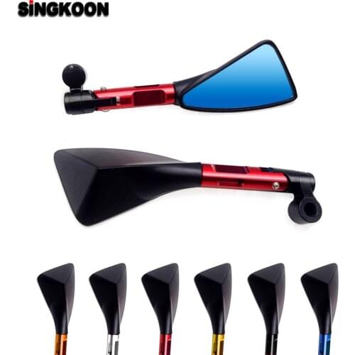 For s1000r buell piaggio gsx s1000 cb650f nmax 125 Universal Motorcycle Mirror Moto Rearview Mirrors CNC Aluminum Side Mirrors