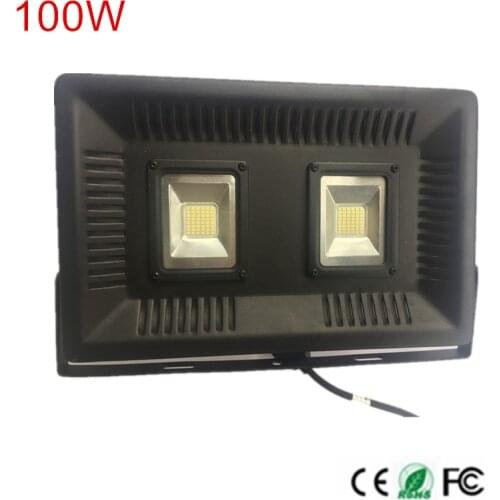 DHL Free 100W LED Flood Light Floodlight Ultrathin design 25mm thickness LED Reflector Spot Light Warm/Cold White AC220V 230V