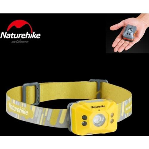 Hot New Arrived Naturehike Headlamp LED Flashlight Motion Sensor Lamp With USB Charging Headlight Night Fishing Hiking Running