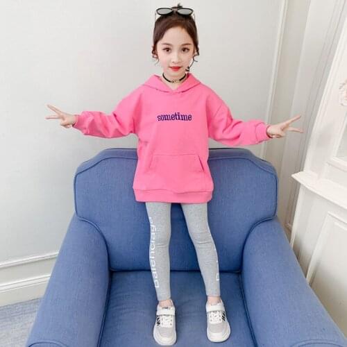 Girls Suit Sweatshirts +Pants 2Pcs/Sets 2021 Rabbit Spring Autumn Teenager Kid School Outdoor Clothes Kids Children Clothing
