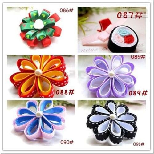 Best sale 2013 Hairpin GIRLS HAIR BOW 6 styles mix Recommended design 100pcs