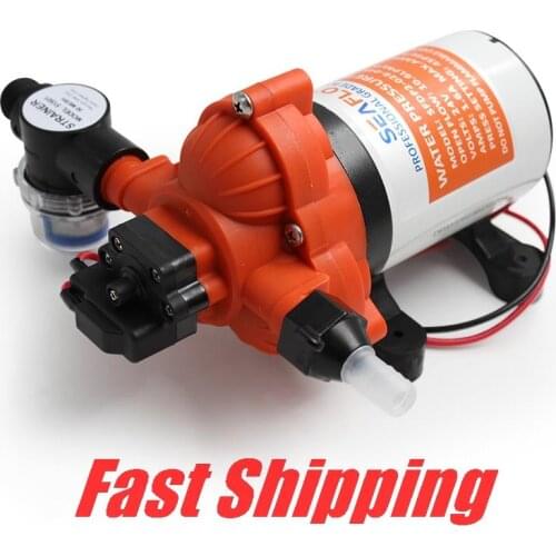 12V 24V DC diaphragm pump for RV yacht cruise Battery booster self-priming pump Smart switch Large Flow Car wash pump