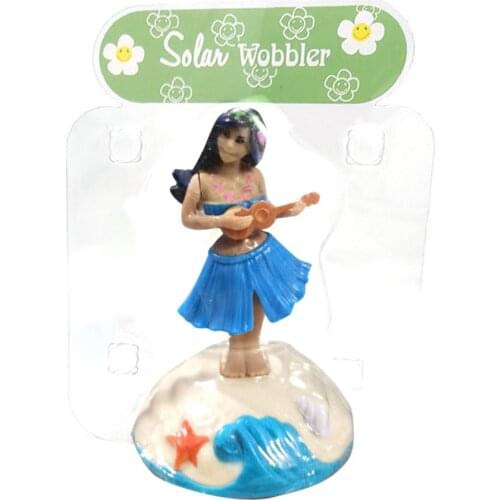 New Fashion Solar Powered Dancing Girl Swinging Animated Bobble Dancer Toy Car Decor Kids Toys Gift For Car Dashboards, Bedrooms