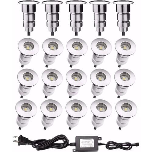 Top Quality IP67 Waterproof Level Outdoor Bathroom Deck Floor Lighting Led Patio Lights Recessed Garden Lights 20pcs/set F102-20