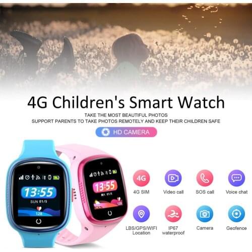New Childrens 4G Smart Watch SOS WiFi GPS LBS Positioning Phone Watch Smartwatch For Kids Photo Video Call Waterproof Kids Gift