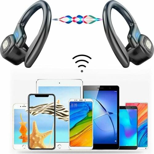 Sport Wireless Hang-ear Earphones Noise Cancelling Waterproof Headsets bluetooth 5.0 Headphones For Mobile iPhone Accessories