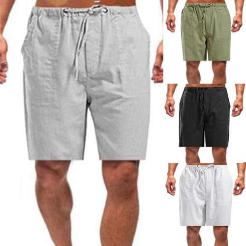 Track Shorts Sports Shorts Drawstring Harem Short Pants Men Shorts Knee Length Shrink Resistant Wide Leg Sweat Shorts Streetwear