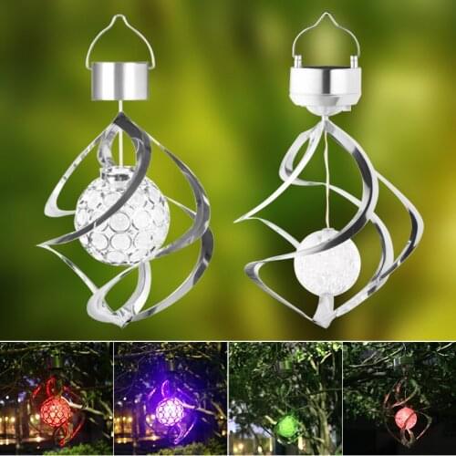 Solar LED Hanging Light Lawn Garden Garden Lights LED Colorful Decoration Lawn Solar Wind Chime Lamp