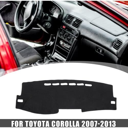 Uxcell Auto Car Dashboard Cover Nonslip Sunshield Mat Protector Pad Carpet for Toyota Corolla 2007 2008 2009 2010 2011 2012 2013