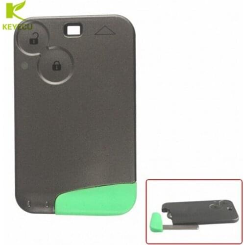 KEYECU Replacement New 2 Button Remote Key Card Shell Case Smart Card Key Case For RENAULT Laguna