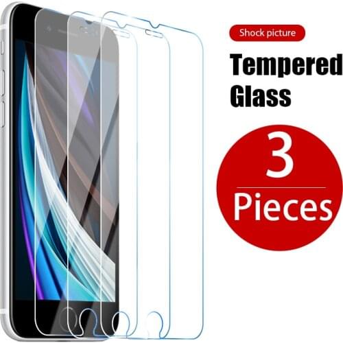 For iPhone 12 Pro Max 7 Plus 8 6 6S For iPhone 12 11 Pro X XR XS MAX Mini Screen Protector Glass 3PCS Tempered Glass