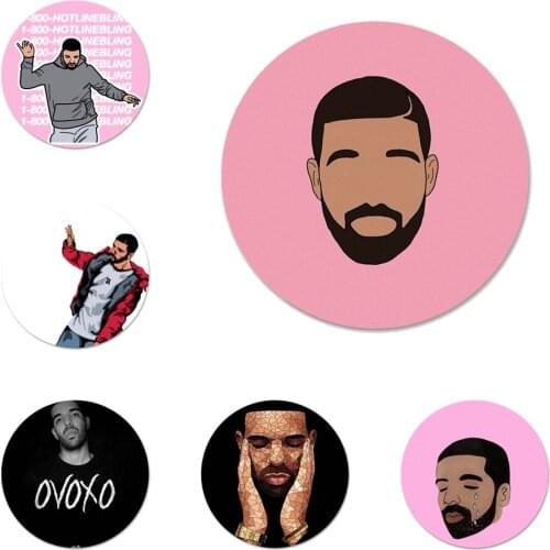 Drake Icons Pins Badge Decoration Brooches Metal Badges For Clothes Backpack Decoration 58mm