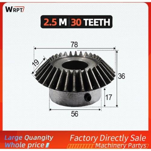 1pc 2.5 Modulus 30Teeth 2.5M30T 15/17/18/20/22/25/28/30/32/35MM Electric Bevel Ring Pinion Gear Power Transmission Parts