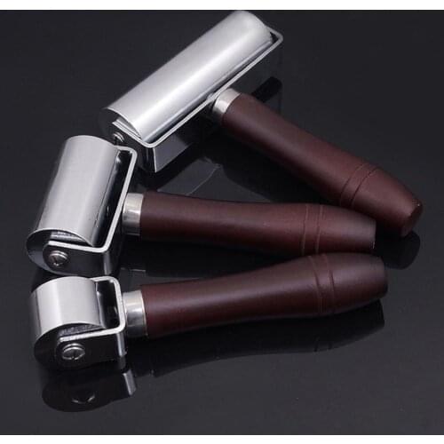 26/60/100mm Brayer Ink Painting Printmaking Roller Art Stamping Leather Edge Press Creaser Trim Roller DIY Crafts Hand Push Tool