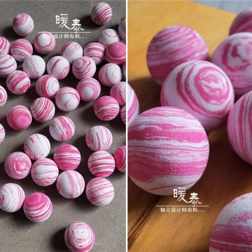 40mm Decor Painting Ball Pink Halo Miyakes Style Designer Accessories DIY Party Decor Dolls Handicrafts Photo Props