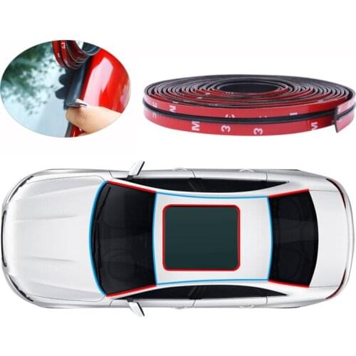 5M Car Styling Rubber Car Front Rear Windshield Sticker Sunroof Triangular Window Sealing Strips For Toyota Honda Lada Lifa Audi