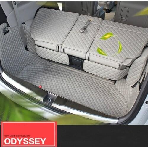 Custom Full Covered Car Trunk Mats for Honda Odyssey Waterproof Durable Carpets for Odyssey 2015-2018 Year