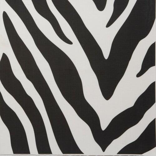 Zebra-Stripe Printed Velvet 100% Pure Polyester Microfiber For Sofa Pillows Home Decoration High Traffic and Commercial Use