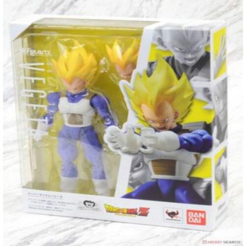 Bandai Dragon Ball Z Super Saiyan Vegeta IV Action PVC Collection Model Toy Anime Figure Toys for Kids Birthday Present