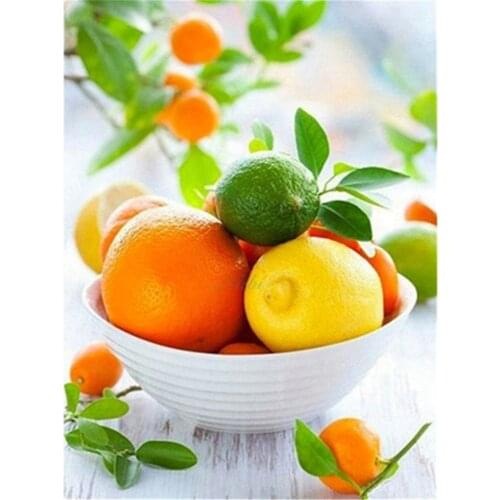 Fruit Grape DIY 11CT Cross Stitch Embroidery Kits Needlework Craft Set Printed Canvas Cotton Thread Home Decoration Design