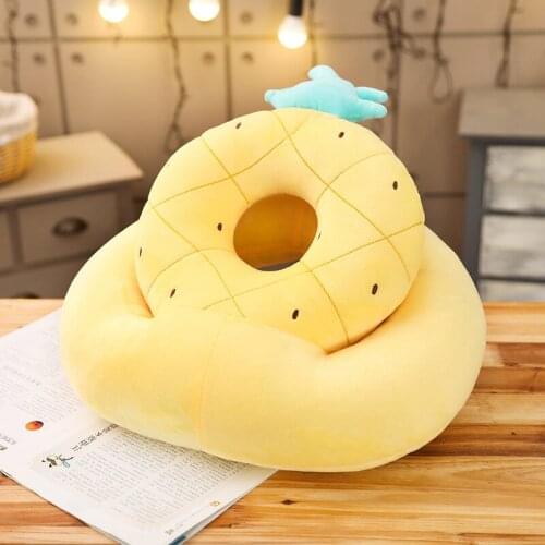 Hot selling fruit cushion adjustable neck protective pillow best quality nap sleeping pillow