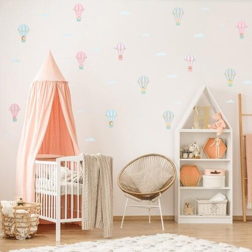 INS Cartoon Macaron Color Wall Stickers for Childrens Room Kindergarten Wall Decoration 3D Art Murals a Generation of Hair