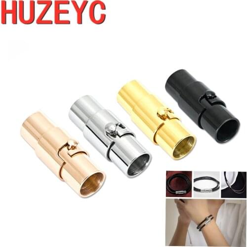 20pcs/Lot Stainless Steel End Clasp Strong Magnetic Clasps For Bracelets Leather Cord Bracelet Connectors DIY Jewelry Making