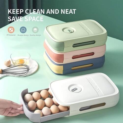 Refrigerator Egg Holder Organizer Box Food Container Convenient Eggs Storage Boxes Durable Drawer Box Case Kitchen Product