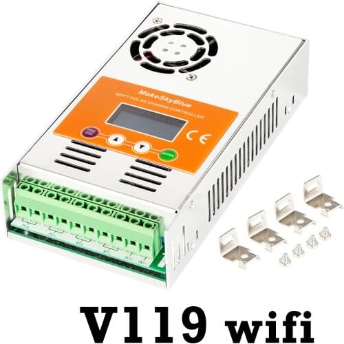 MakeSkyBlue MPPT Solar Charge Controller Version V119 30A 40A 50A 60A LCD Display Parameter Adjustable WiFi APP Connection