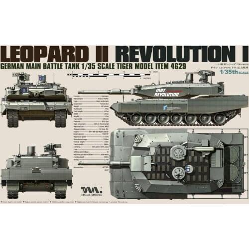 Tiger Model 1/35 4629 German MBT Leopard II Revolution-I Model Kit