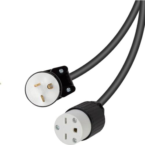 NEMA NEMA 6-20P 90 ° elbow design plug to 6-15R socket American standard power extension cable,250v