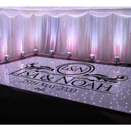Bride and groom name customization Wall Stickers Wedding Sign & Wedding Dance Floor Wall Decal Vinyl Sticker Wedding Decor C557