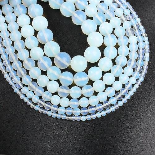 Natural stones popular opal round beads loose beads men and women jewelry making DIY necklace bracelet jewelry accessories