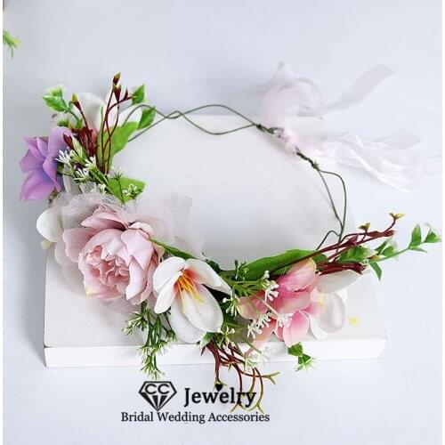 CC Forest Style Hairbands Wedding Hair Accessories for Women Engagement Jewelry Bridal Crowns Vacation Garland Wreath Sale 58418